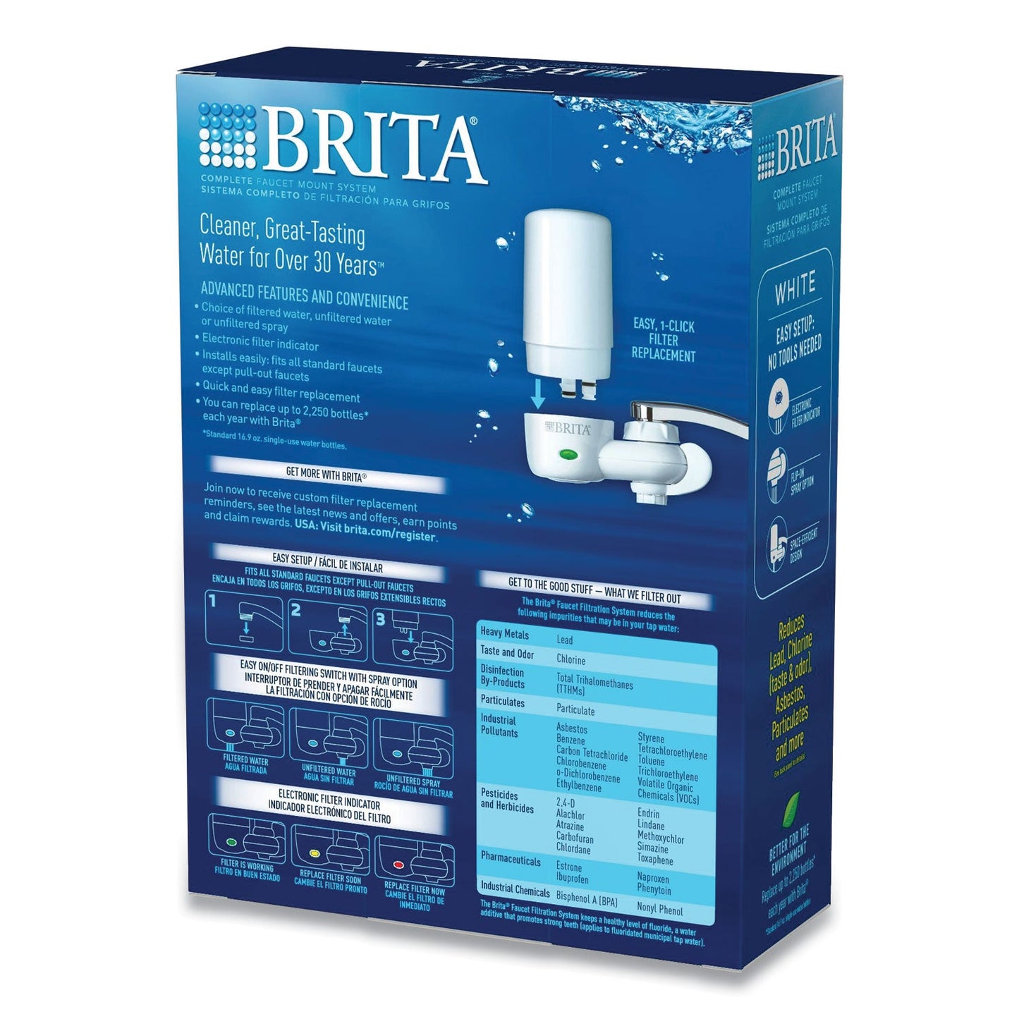 Brita On Tap Faucet Water Filter – White