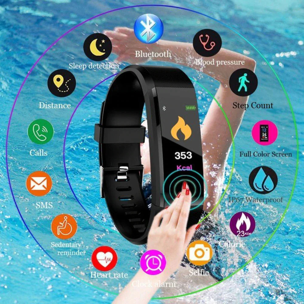 Fitness Smart Watch – Heart Rate & Oxygen BP Monitor