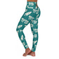 MUSK IT UP High-Waisted Yoga Leggings – Bold Rocket Print Activewear for Women - Fun Workout Gear, Activewear, Fitness Apparel, Unique Gifts for Her, Stylish Athleisure