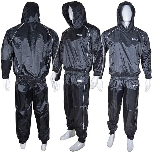 MRX Mens Sauna Sweat Suit Weight Loss Slimming Gym Training Boxing MMA