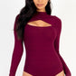 EdgeFlex Cutout Knit: Day-to-Night Bodysuit