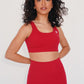 I am Beautifully Radiant Quick Dry Red Sports Bra