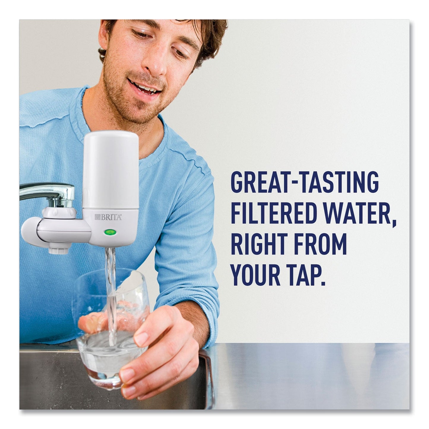 Brita On Tap Faucet Water Filter – White