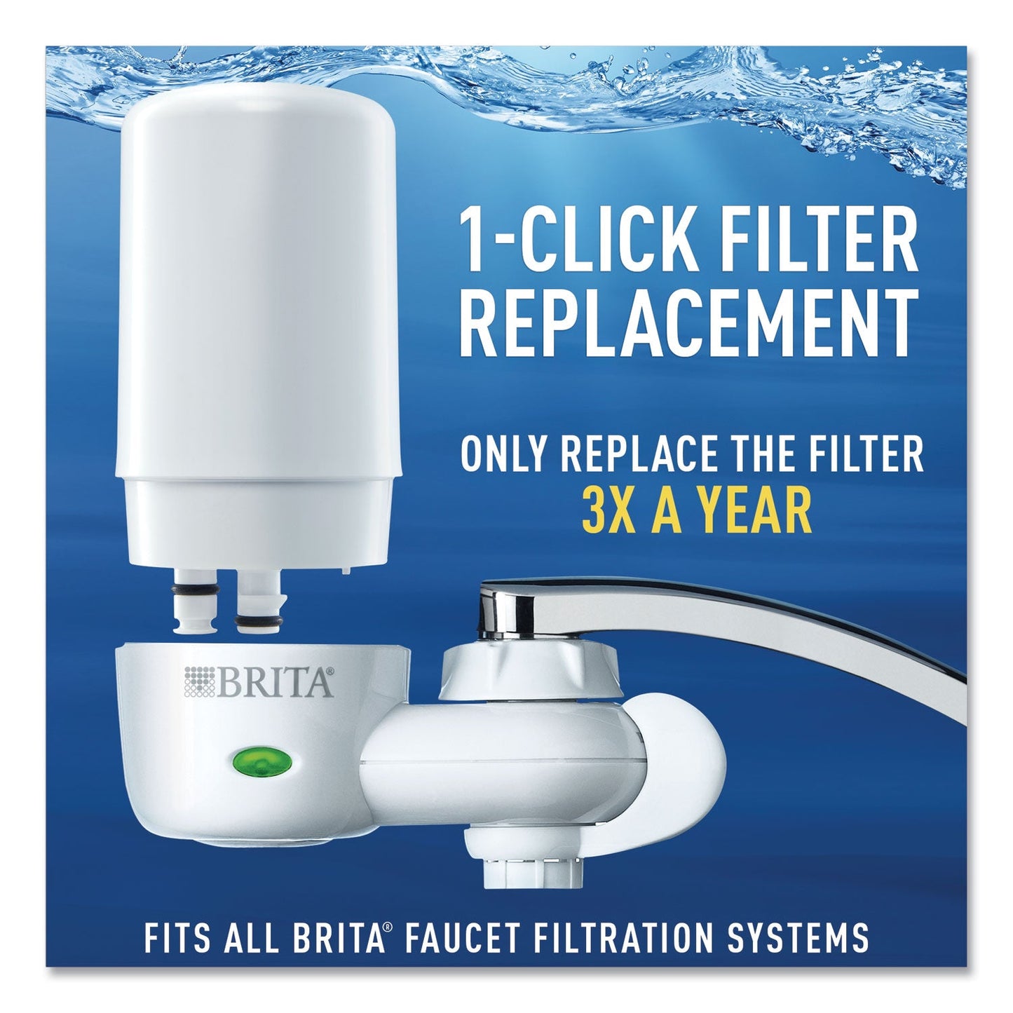 Brita On Tap Faucet Water Filter – White