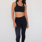 I am Beautifully Radiant Quick Dry Black Sports Bra