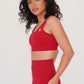 I am Beautifully Radiant Quick Dry Red Sports Bra
