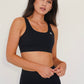 I am Beautifully Radiant Quick Dry Black Sports Bra