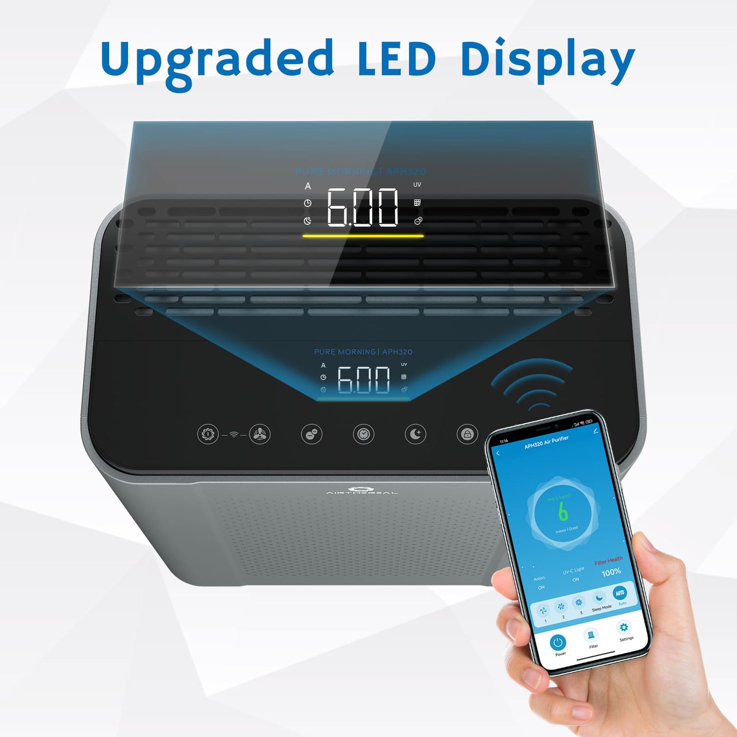 Pure Morning APH320 Smart WiFi Air Purifier