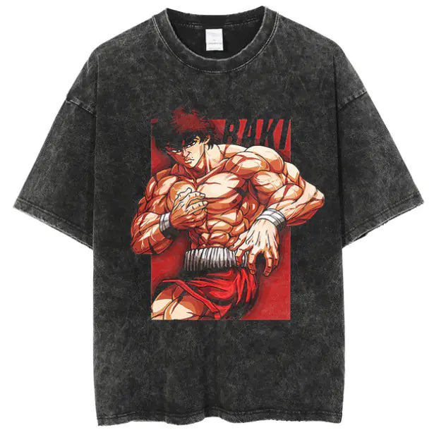 Hanma Baki The Grappler Gym Anime T-shirt for Men
