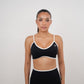 Passion is Power Black Sports Bra