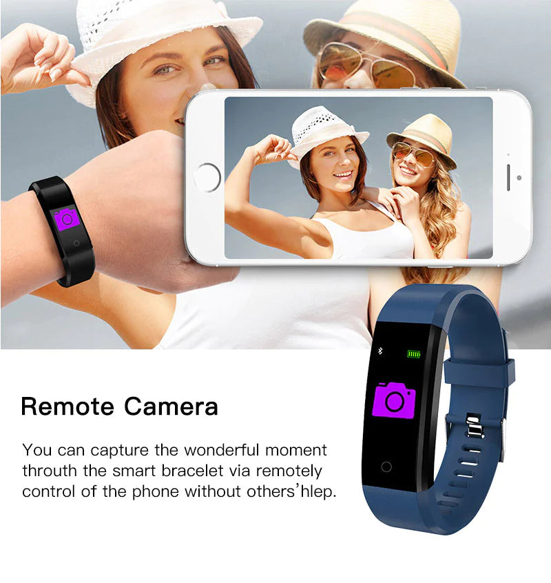 Fitness Smart Watch – Heart Rate & Oxygen BP Monitor