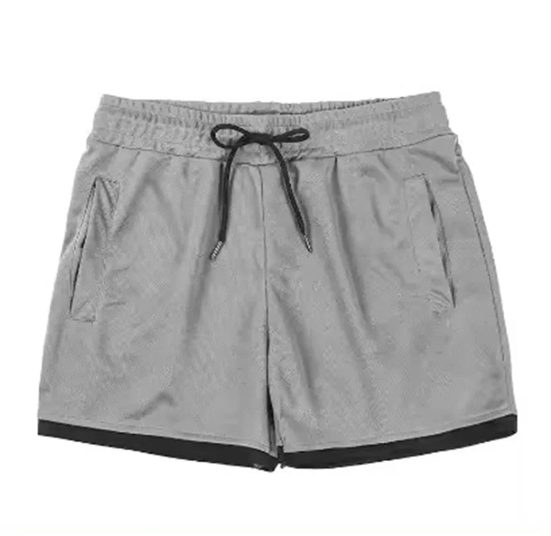 BreezeFit Men's Quick-Dry Mesh Sports Shorts