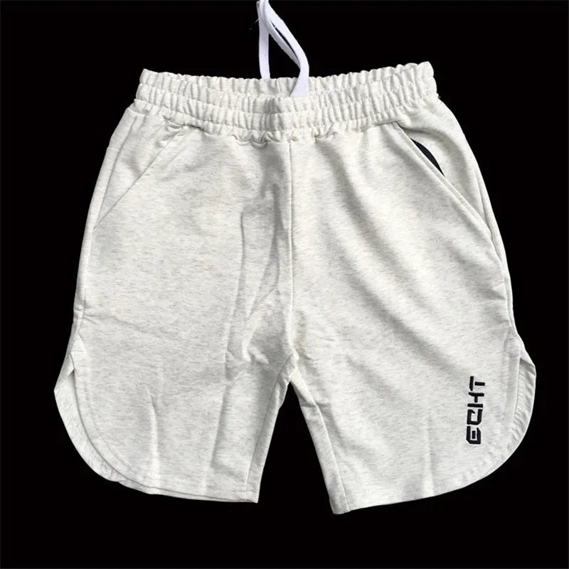 Cotton Casual Shorts Men Gym Fitness Running Sportswear