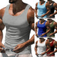 American Vest, Summer Europe And The United States Men Stretch Sports Gym Training, Tight Hurdle Sleeveless Top Solid Color Vest