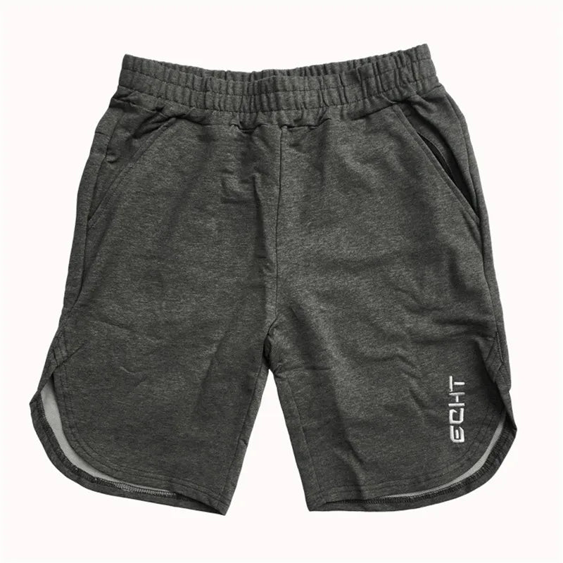 Cotton Casual Shorts Men Gym Fitness Running Sportswear