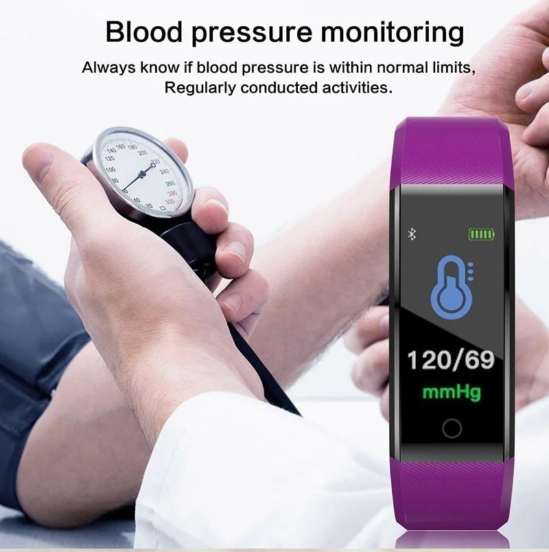 Fitness Smart Watch – Heart Rate & Oxygen BP Monitor