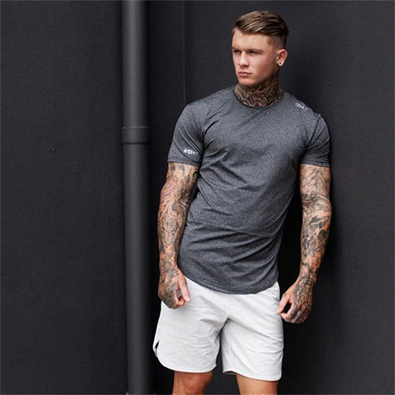 Cotton Casual Shorts Men Gym Fitness Running Sportswear