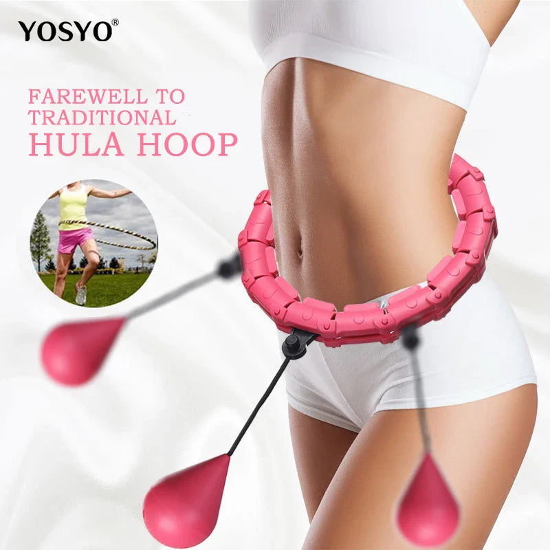 24 Sections Smart Sport Hoop Adjustable Thin Waist Massager Exercise Gym Circle Ring Fitness Equipment Waist Easy weight loss