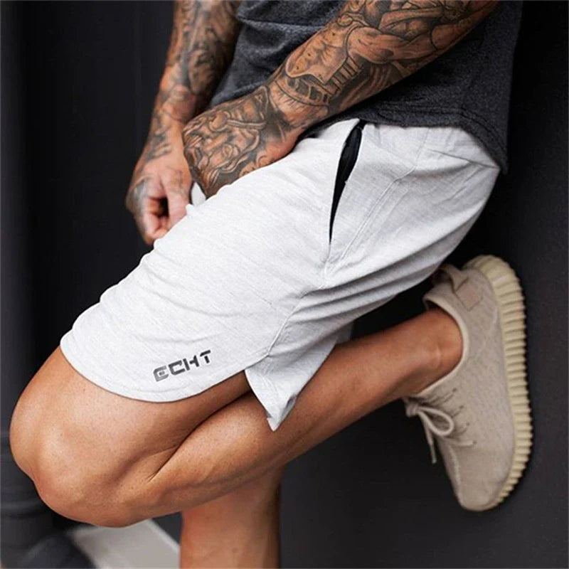 Cotton Casual Shorts Men Gym Fitness Running Sportswear
