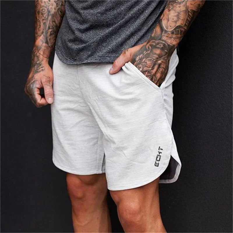 Cotton Casual Shorts Men Gym Fitness Running Sportswear