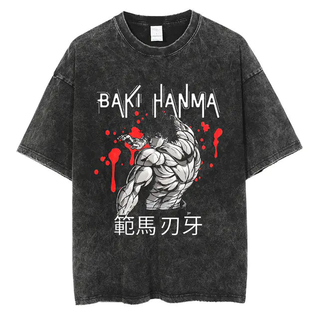 Hanma Baki The Grappler Gym Anime T-shirt for Men