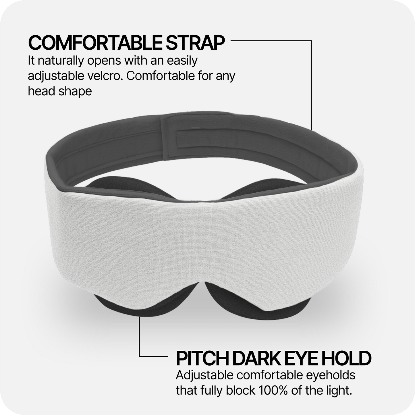 Eclipse Sleep Mask (Pearl White)