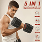 Adjustable Dumbbell Set of 22.5LB Set-1Sec Adjustable Dumbbell Weights-5 in 1 Free Weights Dumbbells Set with Effortless Tray/No-Slip Handle-Compact Size for Women/Men at Home Gym