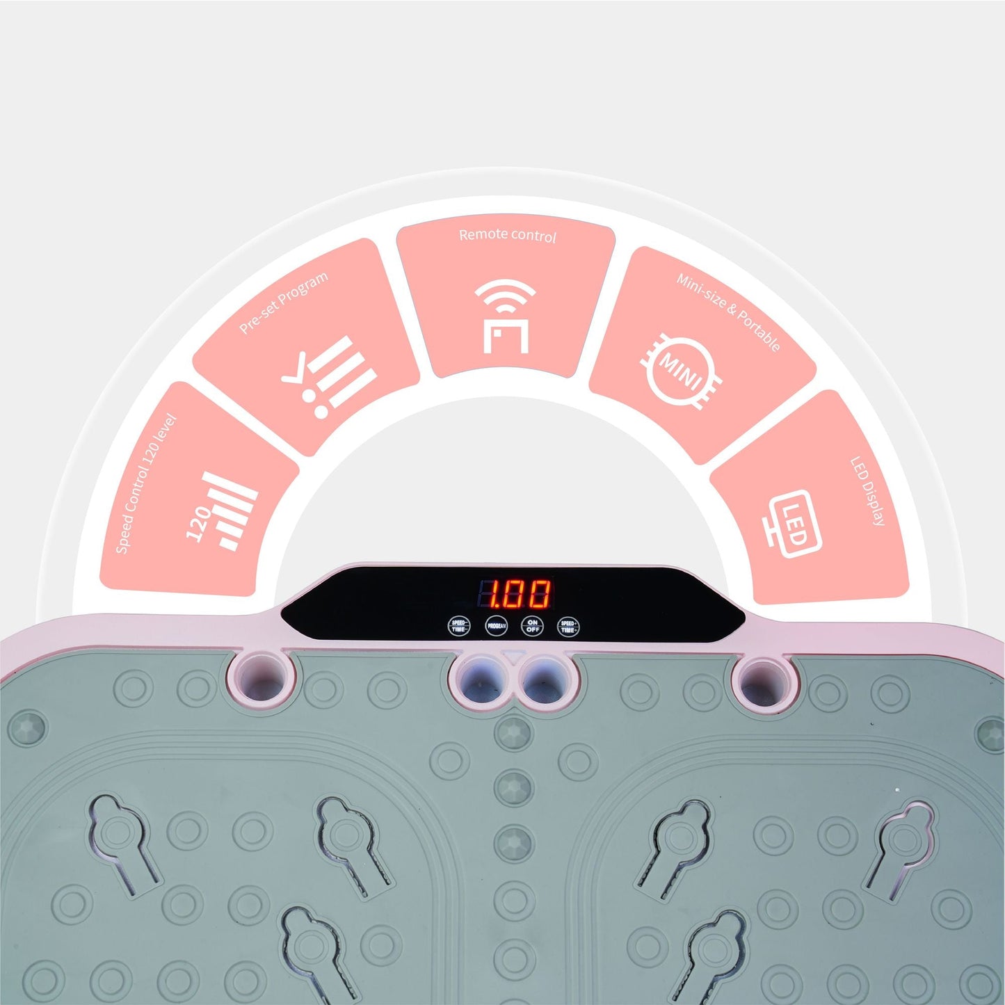 Vibration Plate Fitness Platform with handle Whole Body Exercise Machine with 120 Speed Levels, Lymphatic Drainage, Fat Burning, and Weight Loss, Perfect for Women, Men, and Home Gym exercise