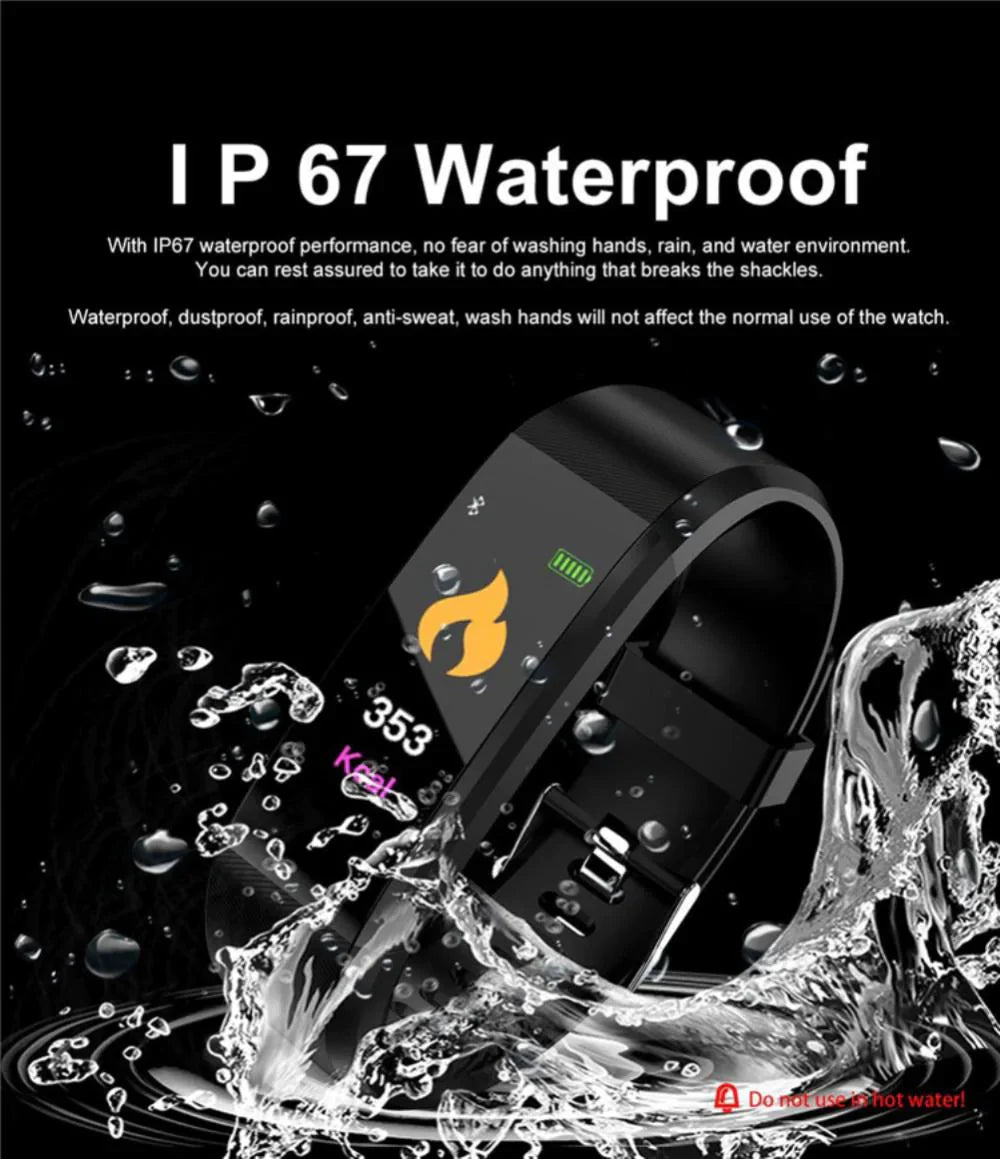 IP67 Waterproof Fitness Tracker Smart Watch – Multi-Sport