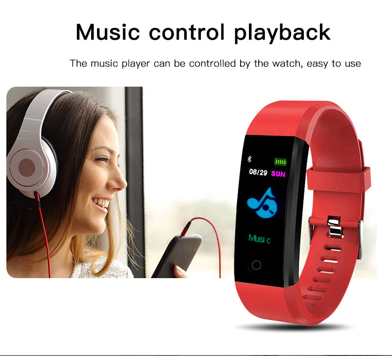 Fitness Smart Watch – Heart Rate & Oxygen BP Monitor