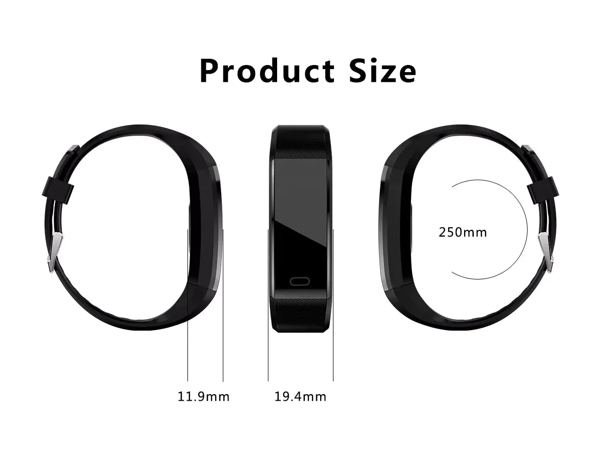 Fitness Smart Watch – Heart Rate & Oxygen BP Monitor