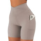 Women's Cross Waist With Pockets Yoga Pants