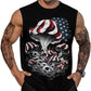 Mens American Flag Tank Top Summer Sleeveless Shirts 4th of July Gym Beach Novelty Workout Tees