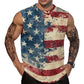 Mens American Flag Tank Top Summer Sleeveless Shirts 4th of July Gym Beach Novelty Workout Tees