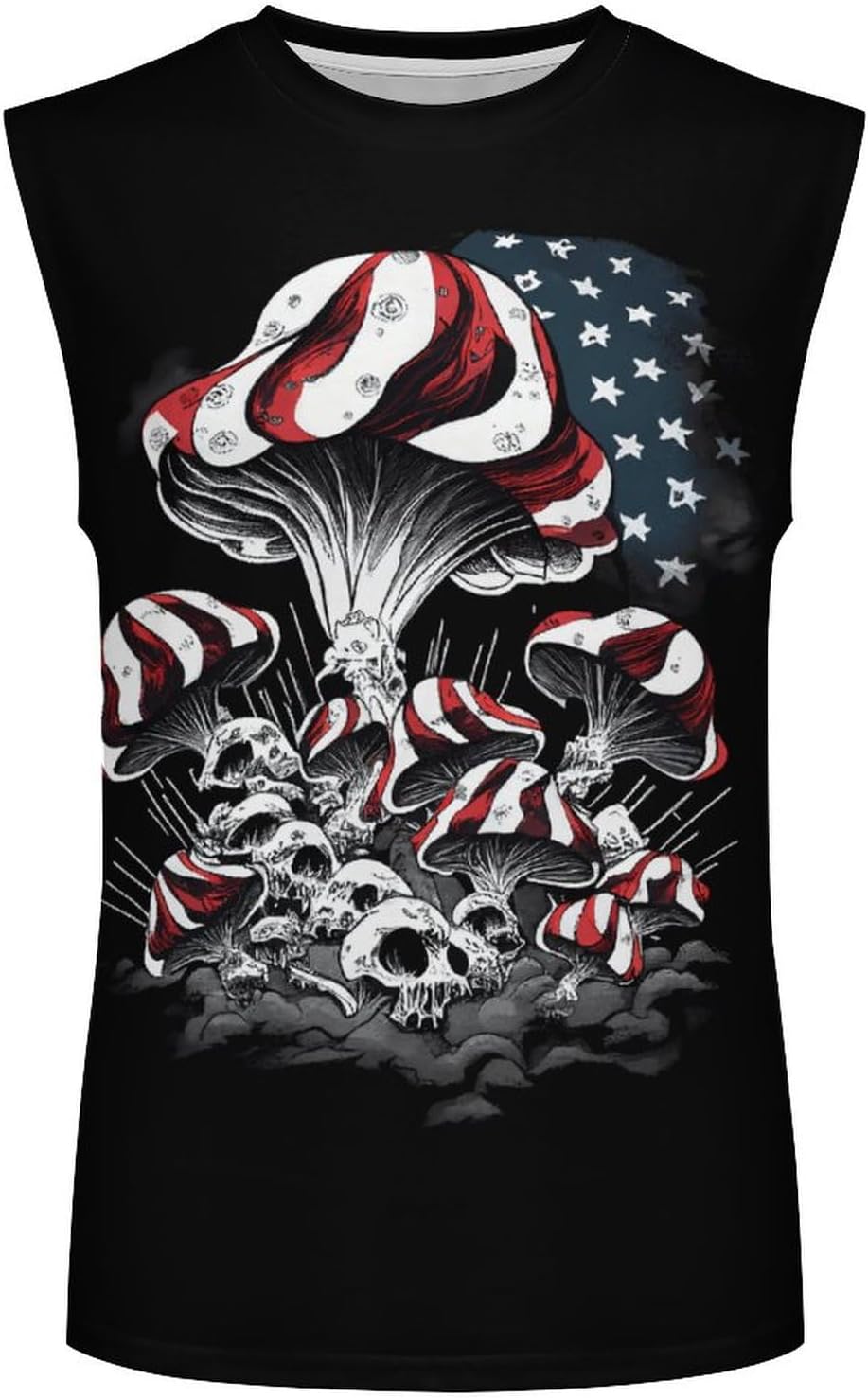 Mens American Flag Tank Top Summer Sleeveless Shirts 4th of July Gym Beach Novelty Workout Tees