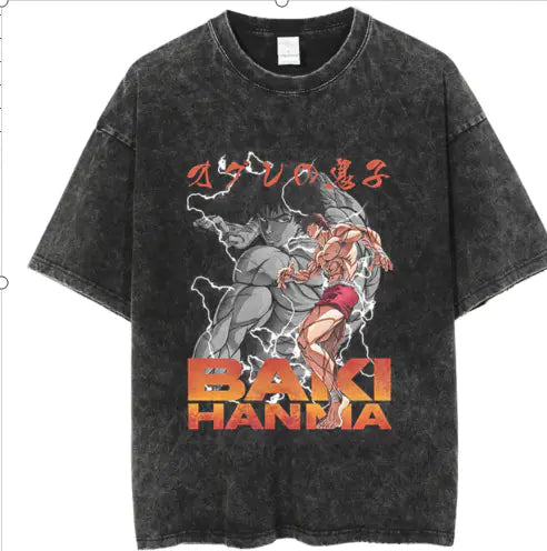 Hanma Baki The Grappler Gym Anime T-shirt for Men