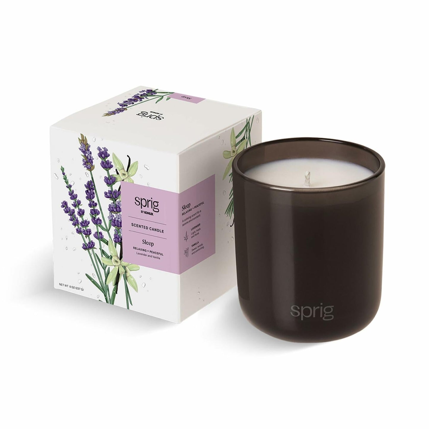 Sprig by Kohler Lavender & Vanilla Sleep Candle – 8 oz