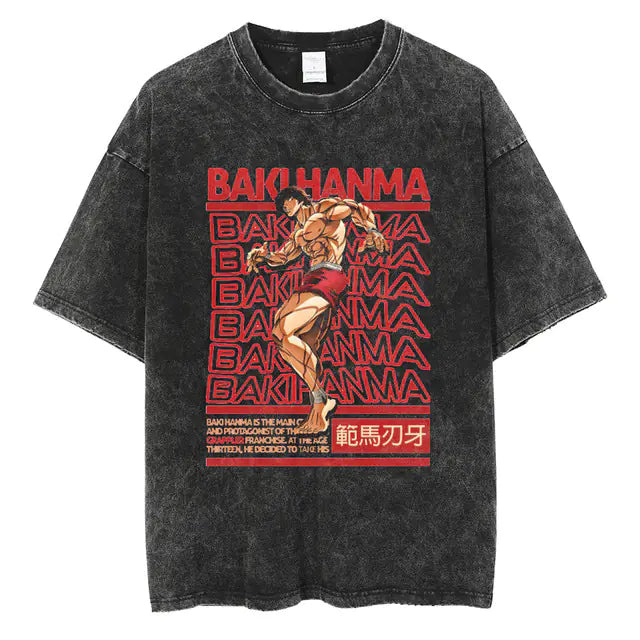 Hanma Baki The Grappler Gym Anime T-shirt for Men