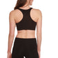 New Women's Bamboo Padded Sports Bra in Black