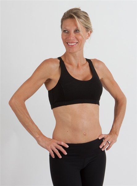 New Women's Bamboo Padded Sports Bra in Black